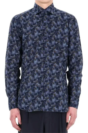 BARBA Hombre, Camisas, Azul, Talla: L