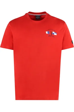 Paul & Shark Hombre, Camisetas, Rojo, Talla: L