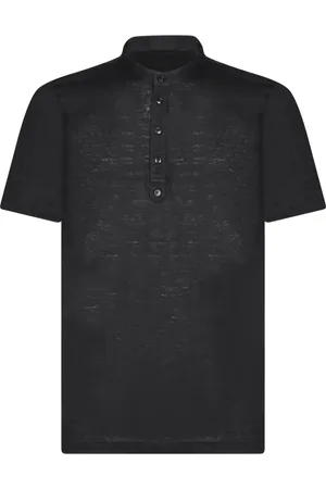 LARDINI Hombre, Camisetas, Negro, Talla: S