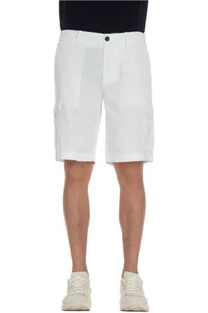 ELEVENTY Hombre, Pantalones cortos, Blanco, Talla: W32