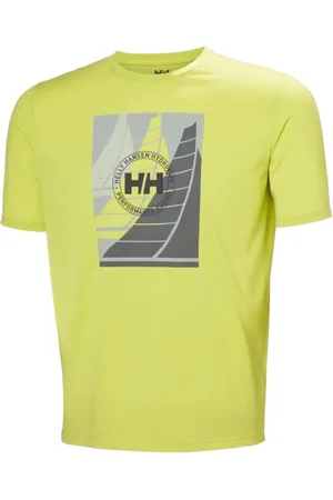 Helly Hansen Hombre, Camisetas, Verde, Talla: S
