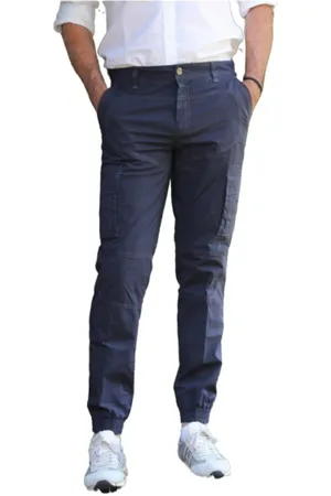Aeronautica Militare Hombre, Vaqueros, Azul, Talla: M