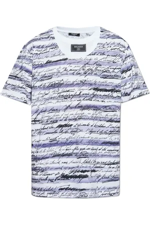 Balmain Hombre, Camisetas, Blanco, Talla: M