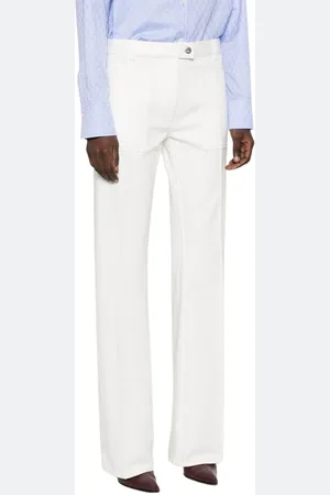 Salvatore Ferragamo Mujer, Pantalones, Blanco, Talla: S