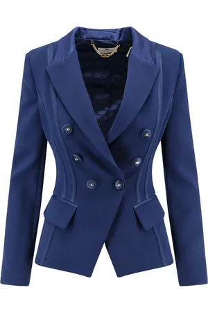 Elisabetta Franchi Mujer, Chaquetas, Azul, Talla: XL