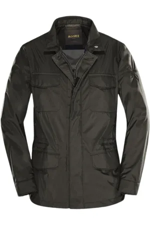 MOORER Hombre, Chaquetas, Verde, Talla: L