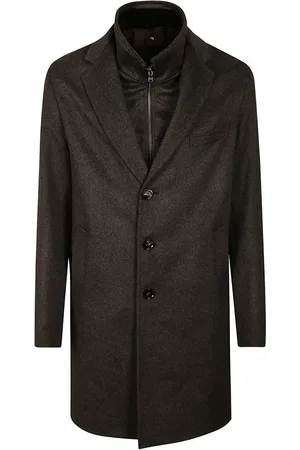 BARBA Hombre, Abrigos, Gris, Talla: 2XL