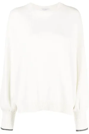 Brunello Cucinelli Mujer, Jerseys, Blanco, Talla: S