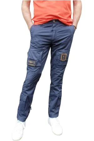 Aeronautica Militare Hombre, Pantalones, Azul, Talla: L