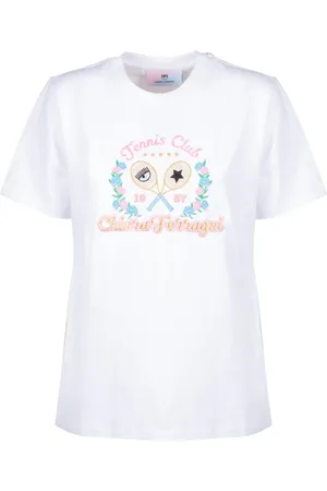 Chiara Ferragni Mujer, Camisetas, Blanco, Talla: M