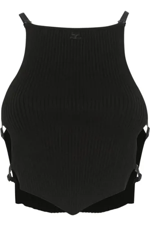 Courrèges Mujer, Camisetas, Negro, Talla: M