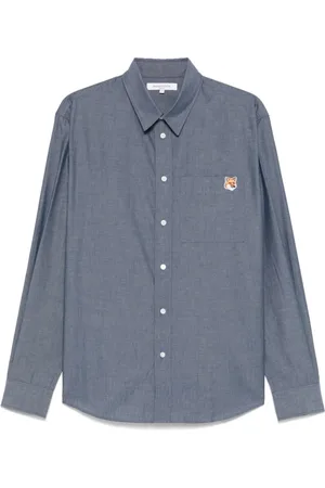 Maison Kitsuné Hombre, Camisas, Azul, Talla: L