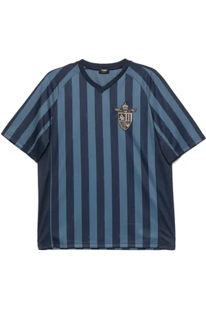 Fendi Hombre, Camisetas, Azul, Talla: XL