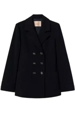 Twin-Set Mujer, Chaquetas, Azul, Talla: XS
