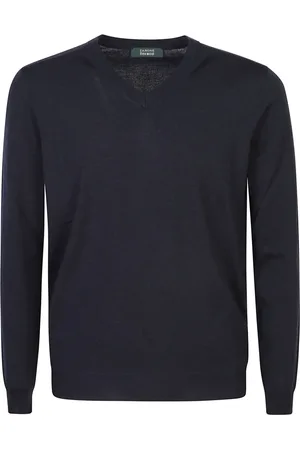 ZANONE Hombre, Jerseys, Azul, Talla: 3XL