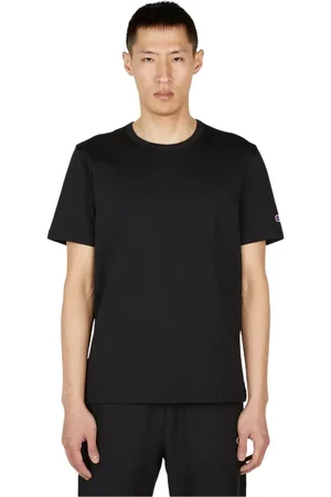 Champion Hombre, Camisetas, Negro, Talla: S