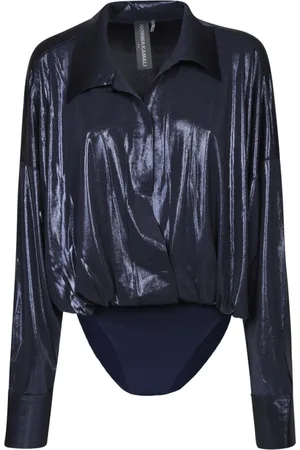 Norma Kamali Mujer, Camisetas, Azul, Talla: L