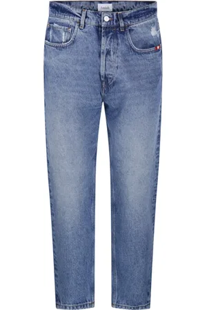 AMISH Hombre, Vaqueros, Azul, Talla: W34