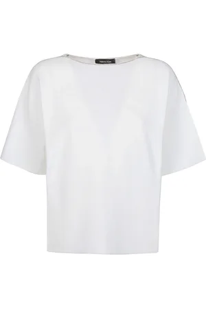 Fabiana Filippi Mujer, Camisetas, Blanco, Talla: S