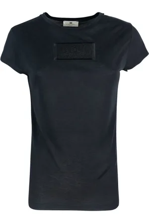 Elisabetta Franchi Mujer, Camisetas, Negro, Talla: L