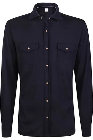 ELEVENTY Hombre, Camisas, Negro, Talla: XL