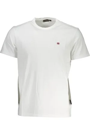 Napapijri Hombre, Camisetas, Blanco, Talla: L