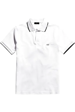 FAY Hombre, Camisetas, Blanco, Talla: 2XL