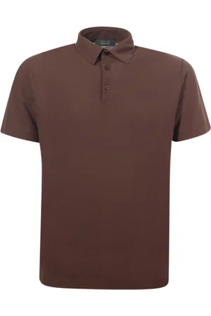 ZANONE Hombre, Camisetas, Marrón, Talla: XL