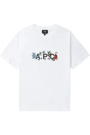 A.P.C. Hombre, Camisetas, Blanco, Talla: L