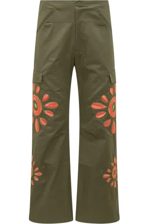 Bluemarble Hombre, Pantalones, Verde, Talla: S