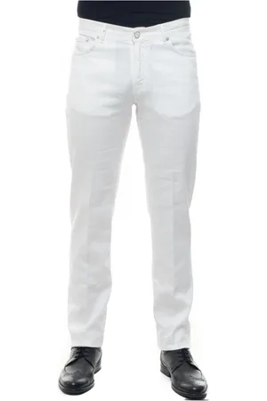 Kiton Hombre, Pantalones, Blanco, Talla: W34