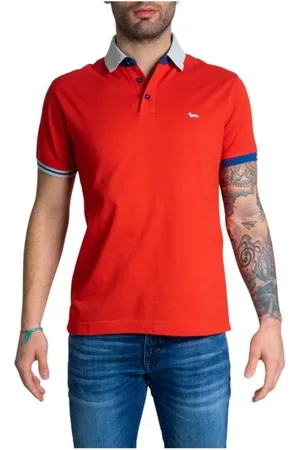 HARMONT&BLAINE Hombre, Camisetas, Rojo, Talla: S