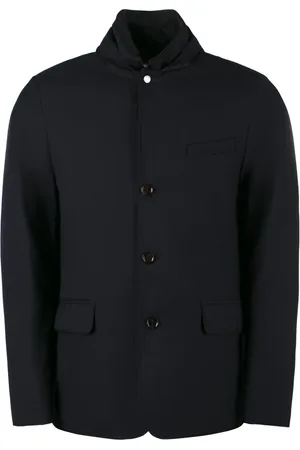 MOORER Hombre, Chaquetas, Azul, Talla: L