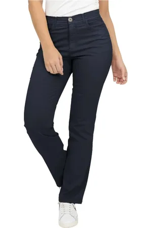 2-Biz Mujer, Pantalones, Azul, Talla: L