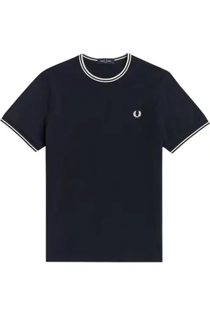 Fred Perry Hombre, Camisetas, Azul, Talla: L