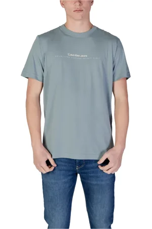 Calvin Klein Hombre, Camisetas, Verde, Talla: L