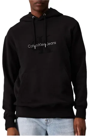 Calvin Klein Hombre, Sudaderas, Negro, Talla: S