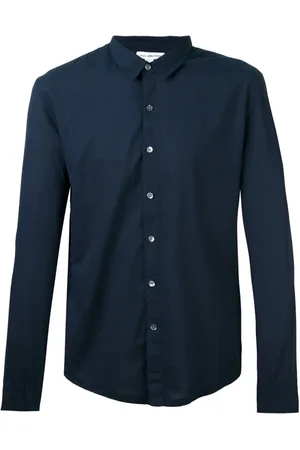 James Perse Hombre, Camisas, Azul, Talla: S