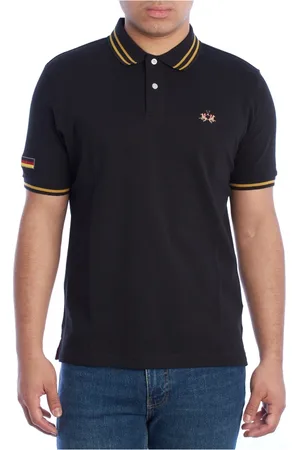 La Martina Hombre, Camisetas, Negro, Talla: XL