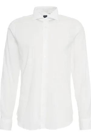 FEDELI Hombre, Camisas, Blanco, Talla: 3XL