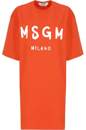 Msgm Mujer, Vestidos, Naranja, Talla: S