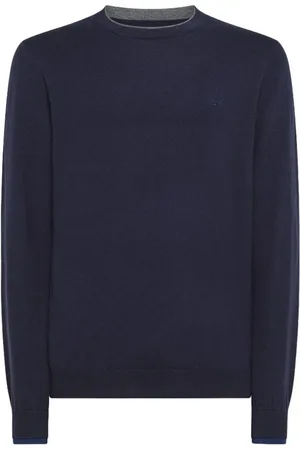 sun68 Hombre, Jerseys, Azul, Talla: 2XL