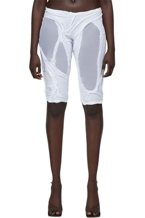 DI PETSA Mujer, Pantalones cortos, Blanco, Talla: L