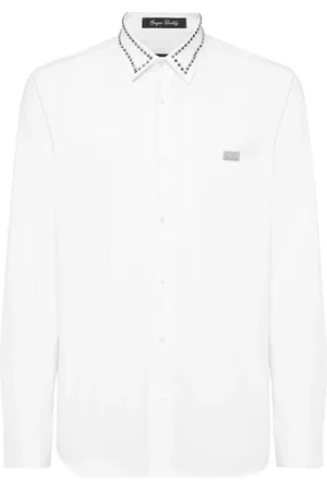 Philipp Plein Hombre, Camisas, Blanco, Talla: M
