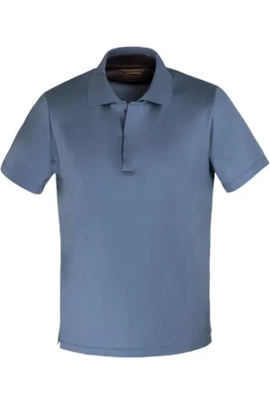 MOORER Hombre, Camisetas, Azul, Talla: M