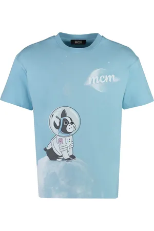 MCM Hombre, Camisetas, Azul, Talla: M