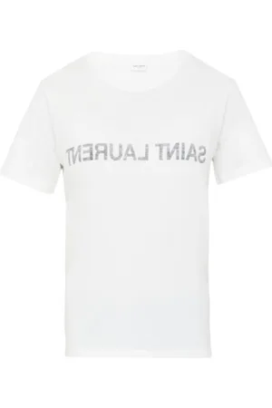 Saint Laurent Mujer, Camisetas, Blanco, Talla: M