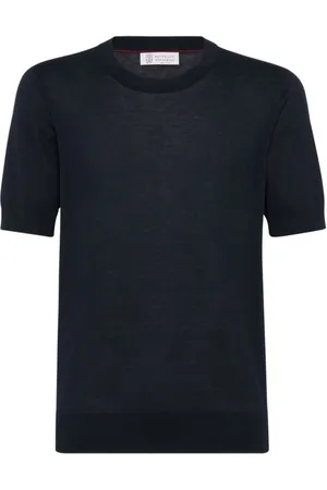 Brunello Cucinelli Hombre, Camisetas, Azul, Talla: L