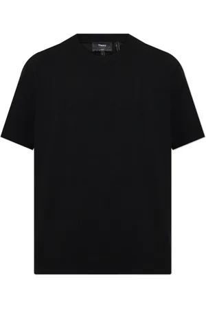 THEORY Hombre, Camisetas, Negro, Talla: S