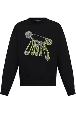 VERSACE Hombre, Sudaderas, Negro, Talla: L